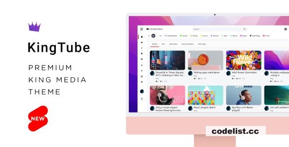 KingTube - Video Magazine KingMedia Theme