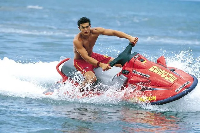 Courtesy Everett Collection Jason Momoa in 'Baywatch Hawaii'