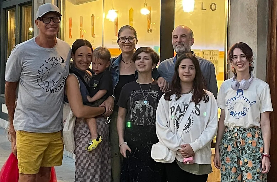 Courtesy of Northwestern Medicine - PHOTO: Brad Szczecinski and Lillian Johnston with their families.