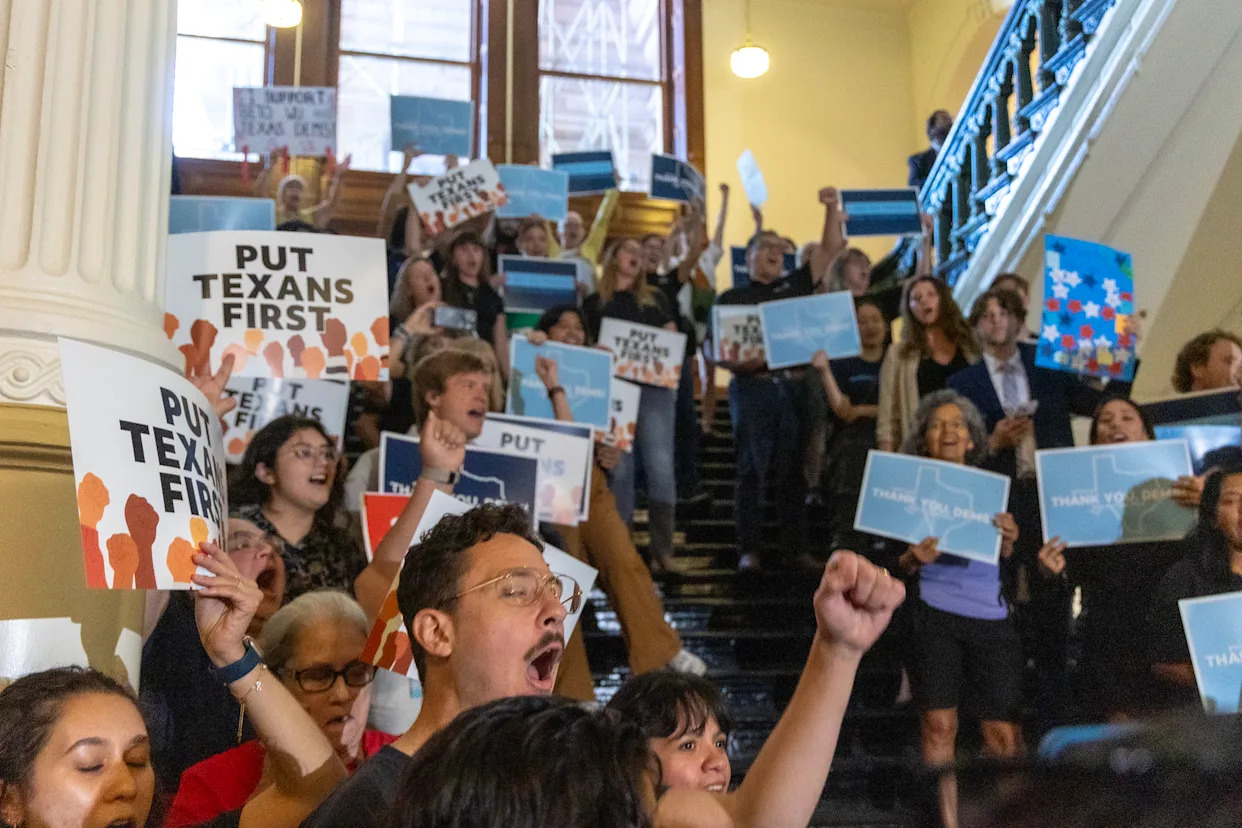 Democrats get police escorts to prevent a new redistricting walkout as California moves to retaliate