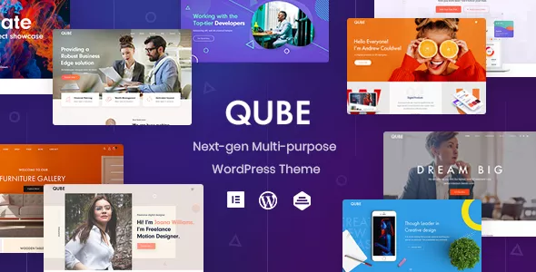 Qube - Responsive Multi-Purpose WordPress Theme v1.1.5
