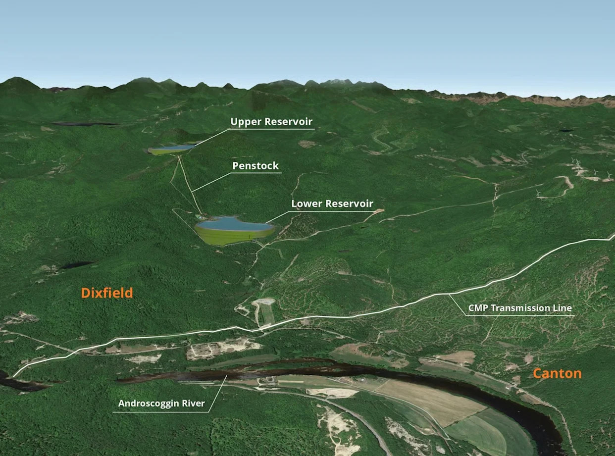 “Water battery” proposed in western Maine