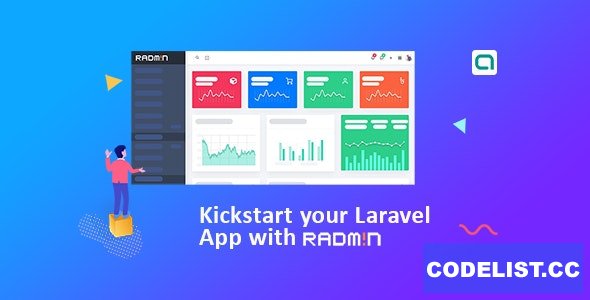 Radmin v3.5.0 - Laravel Admin starter with REST API, User Roles & Permission