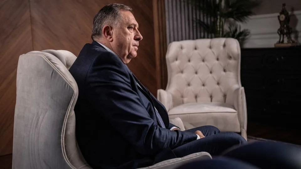 Dodik has rejected the ruling against him and threatened to remain in post as president. - Marko Djurica/X01390/Reuters