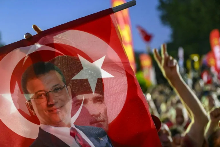 Imamoglu's March 19 arrest triggered Turkey's worst street protests in more than a decade (Yasin AKGUL)