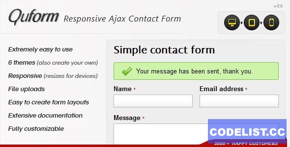 Quform v2.5.1 - Responsive Ajax Contact Form