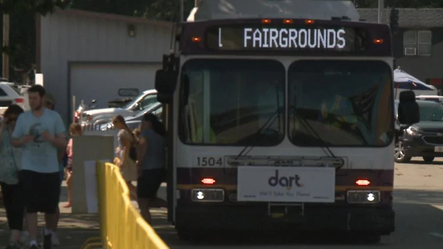 Construction may cause slight hiccups to DART’s Iowa State Fair Shuttle