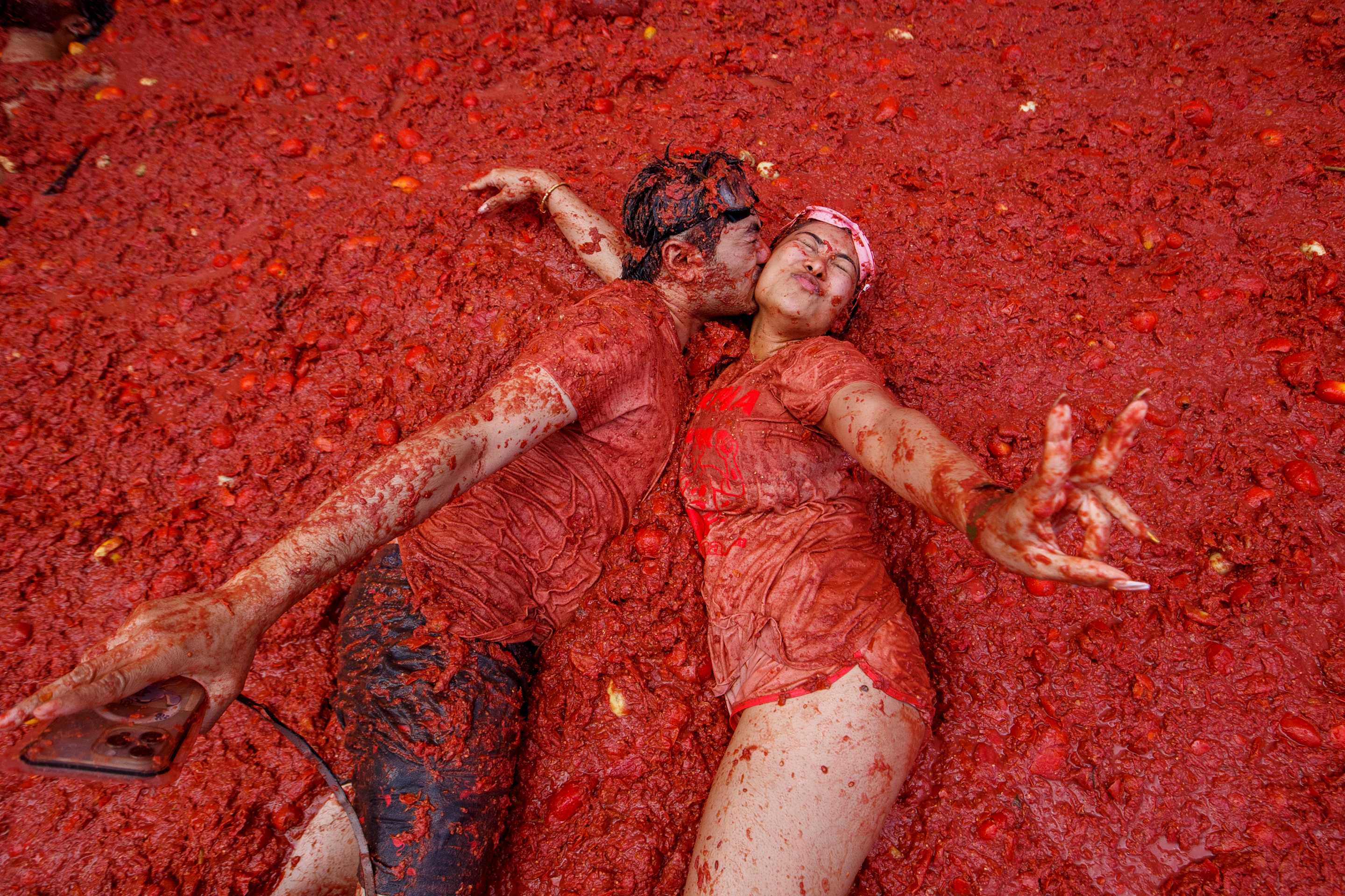FOTOS: La fiesta de la tomatina en España, la pelea de comida más grande del mundo