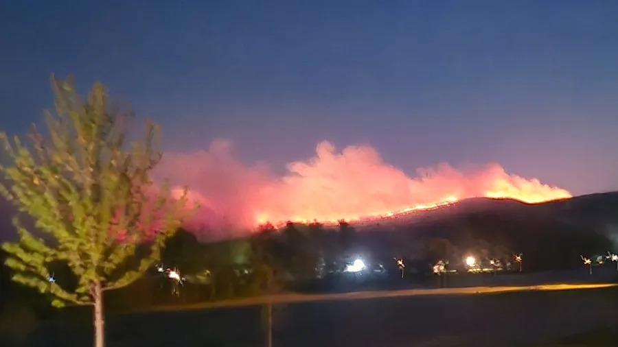 Michaux State Forest Fire. Photo from Wyatt Graham