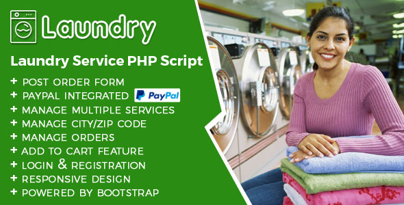 Laundry Service PHP script v3.0 Laundry Service PHP script v3.0