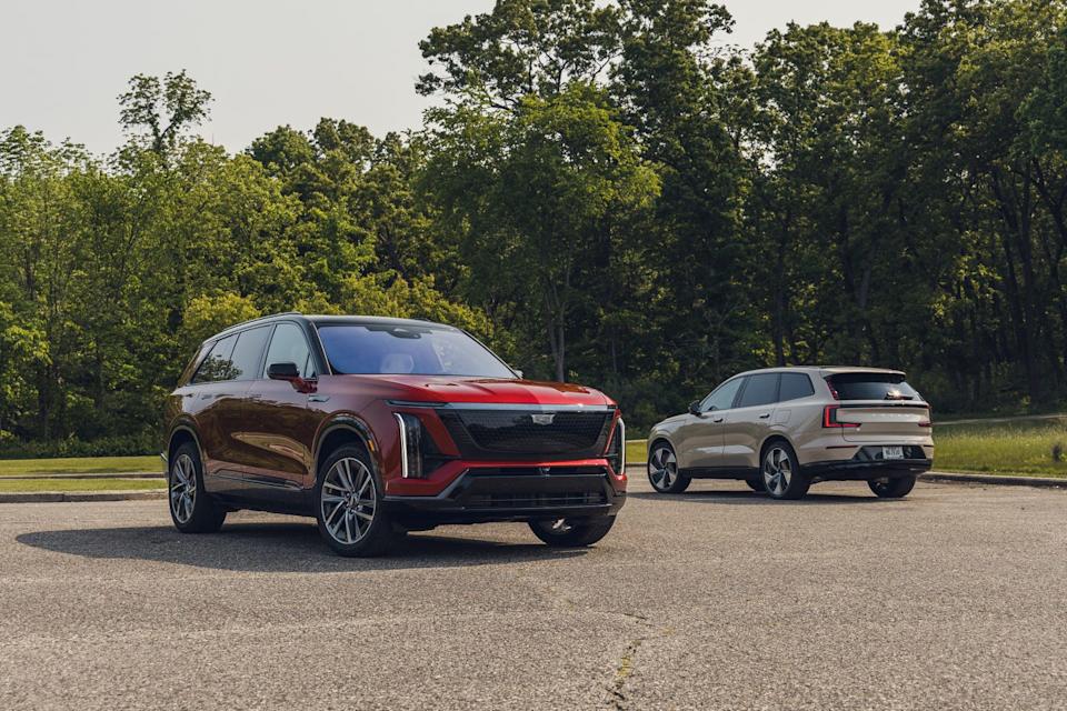 2026 cadillac vistiq vs 2025 volvo ex90