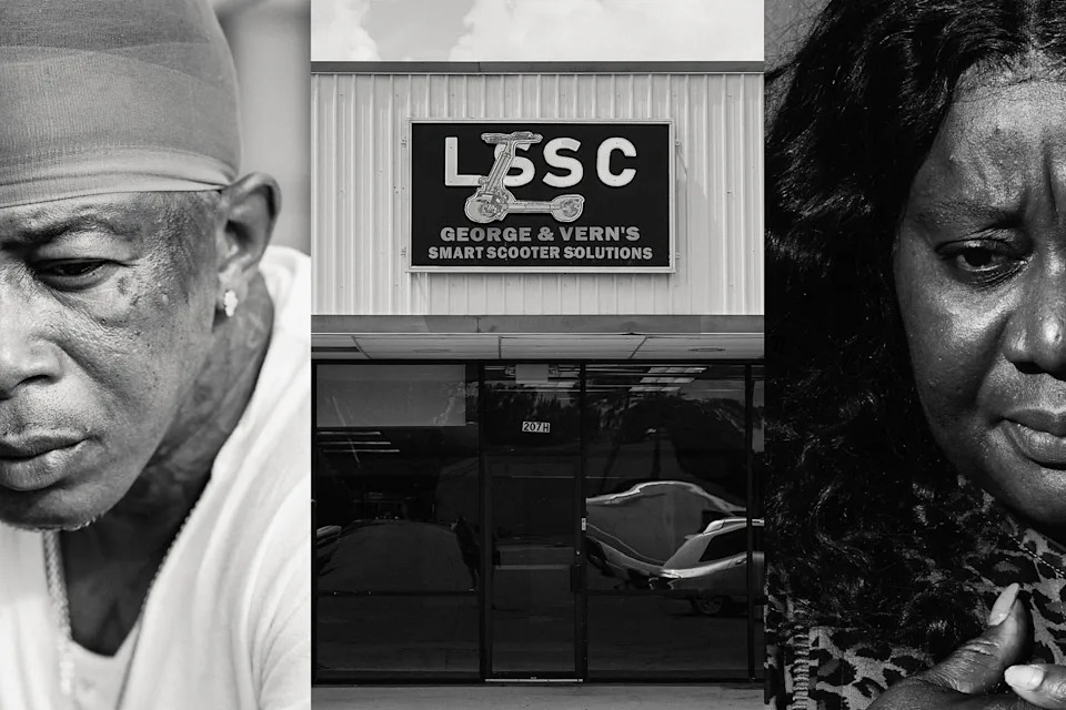 Marcus Price (left) and Kumba Kenneth (right), residents of the MIssissippi Delta who both invested money into LSSC. (Ashleigh Coleman and Aaron Ricketts for NBC News)