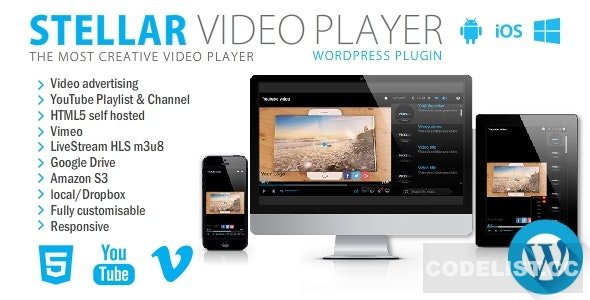 Stellar Video Player v2.1 - Wordpress plugin