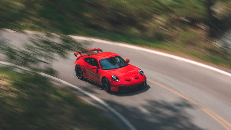 A red Porsche 911