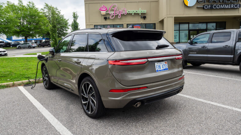 The rear quarter of the 2025 Lincoln Corsair PHEV