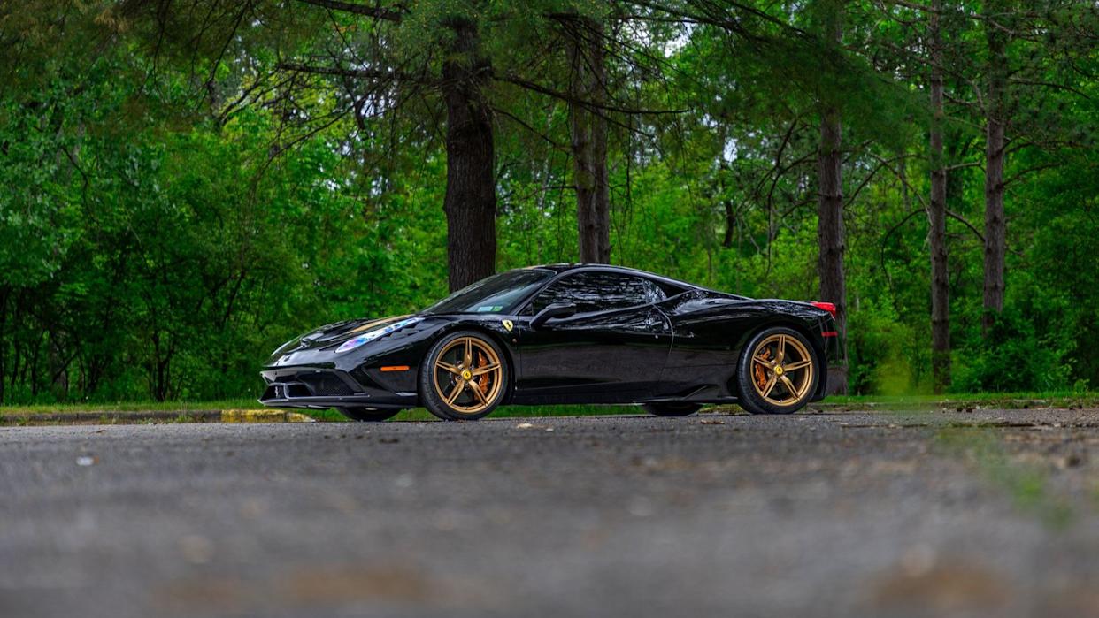 Black-and-Gold 2015 Ferrari 458 Speciale Set for Saratoga Auction