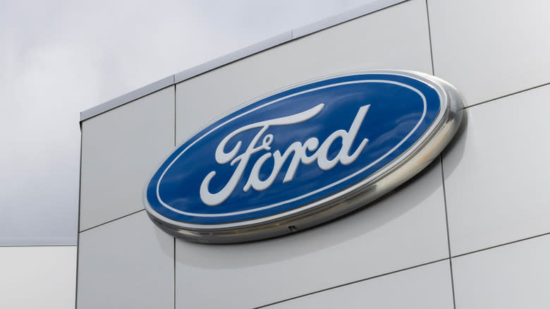 ord sign is seen at a Ford dealership store in Beaverton, Oregon.