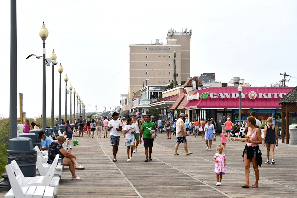 The Rehoboth Beach boardwalk Aug. 5, 2025.