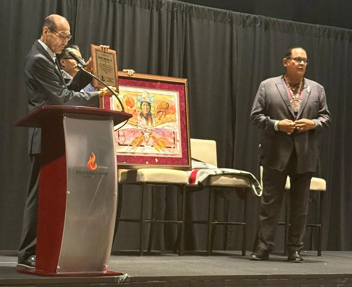Indian Gaming Association Chairman Ernie Stevens, Jr., Honored at the Wisconsin Indian Gaming Regulatory Association Conference