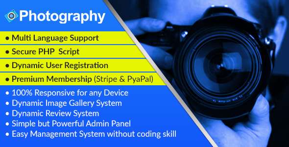 Photography - Dynamic Photographer Management Syestem and Directory Script Photography - Dynamic Photographer Management Syestem and Directory Script