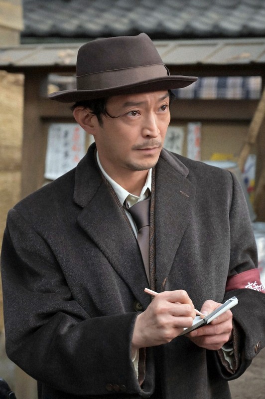 NHK連続テレビ小説「あんぱん」に出演した津田健次郎＝NHK総合・月～土曜日午前8時などで放送中