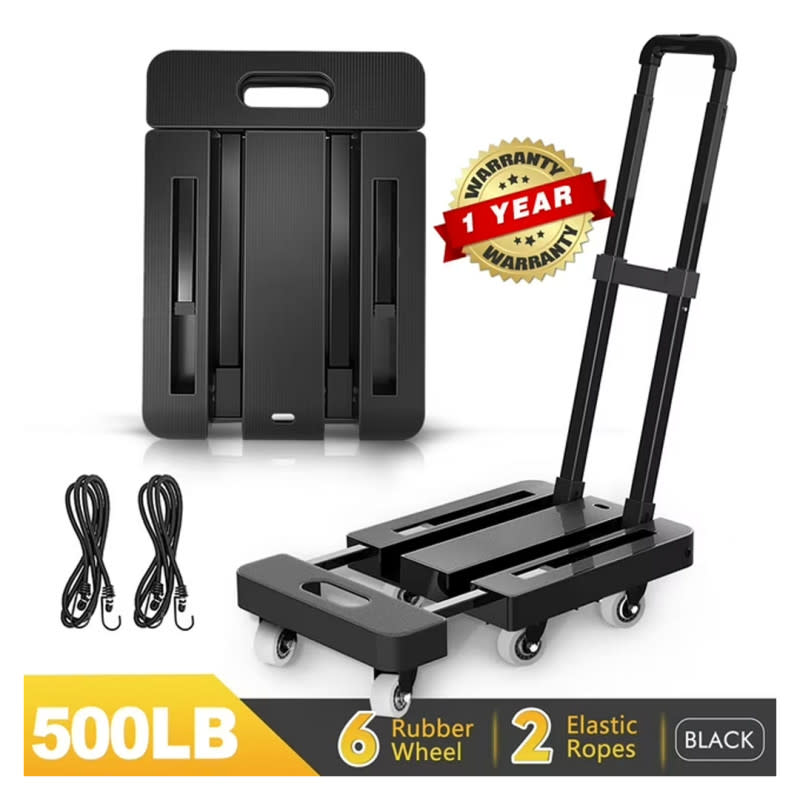 Walmart Is Selling a 'Convenient' $90 Folding Hand Truck for $46, and Shoppers Say It's 'Sturdy and Durable'