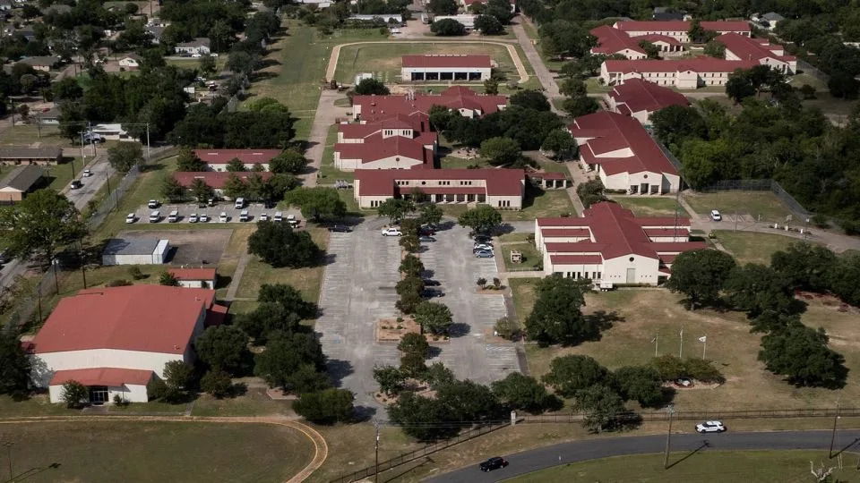 A drone view captures the Federal Prison Camp, a lower security facility where the U.S. Bureau of Prisons said Ghislaine Maxwell has been transferred to continue serving her 20-year sentence for helping the late financier and sex offender Jeffrey Epstein sexually abuse underage girls, in Bryan, Texas, U.S., August 1, 2025. REUTERS/Adrees Latif


     TPX IMAGES OF THE DAY      - Adrees Latif/Reuters