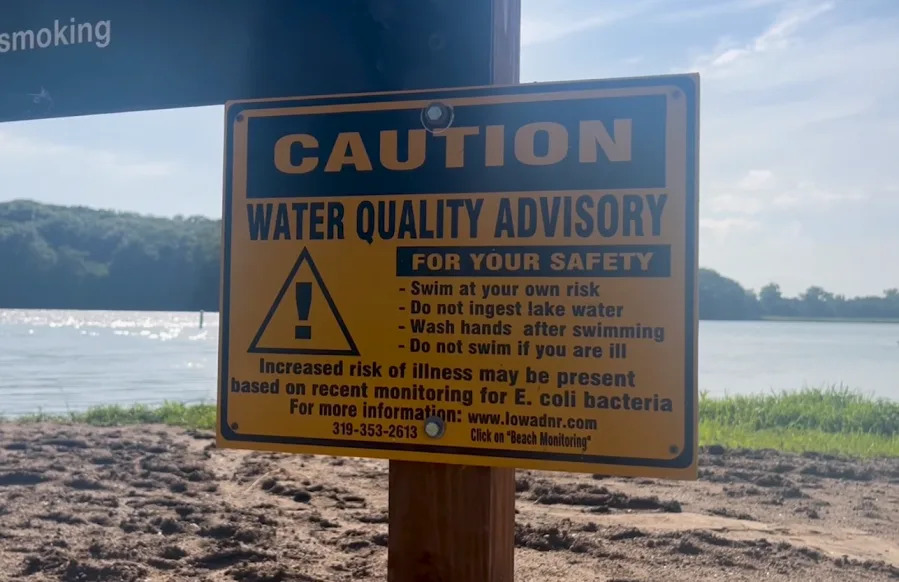 Iowa DNR places 17 Iowa state beaches on swimming not advised list