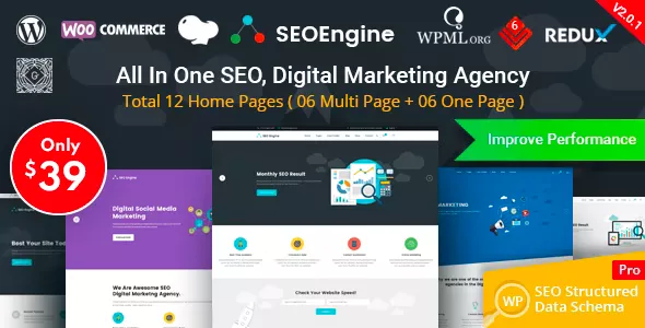 SEO Engine - Digital Marketing Agency WordPress Theme v2.0.1