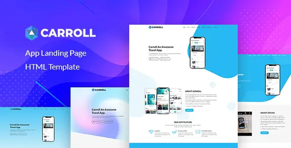 Carroll - App Landing Page HTML Template v2.0