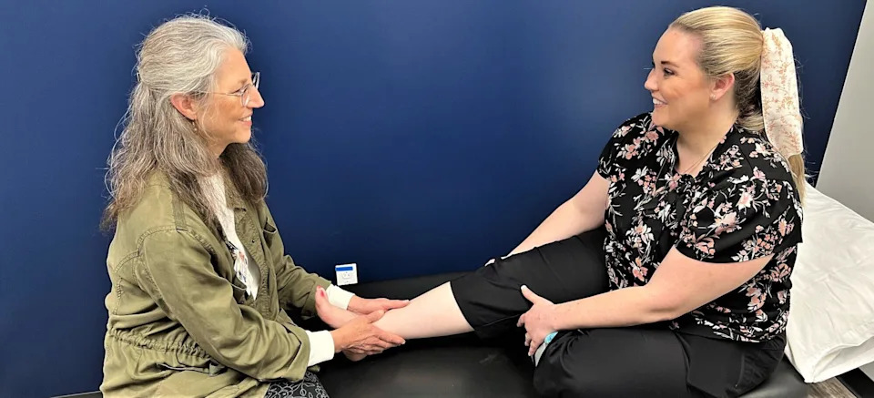 Dr. Anita Davis, left, and Amber Meade, right. / Credit: Brooks Rehabilitation