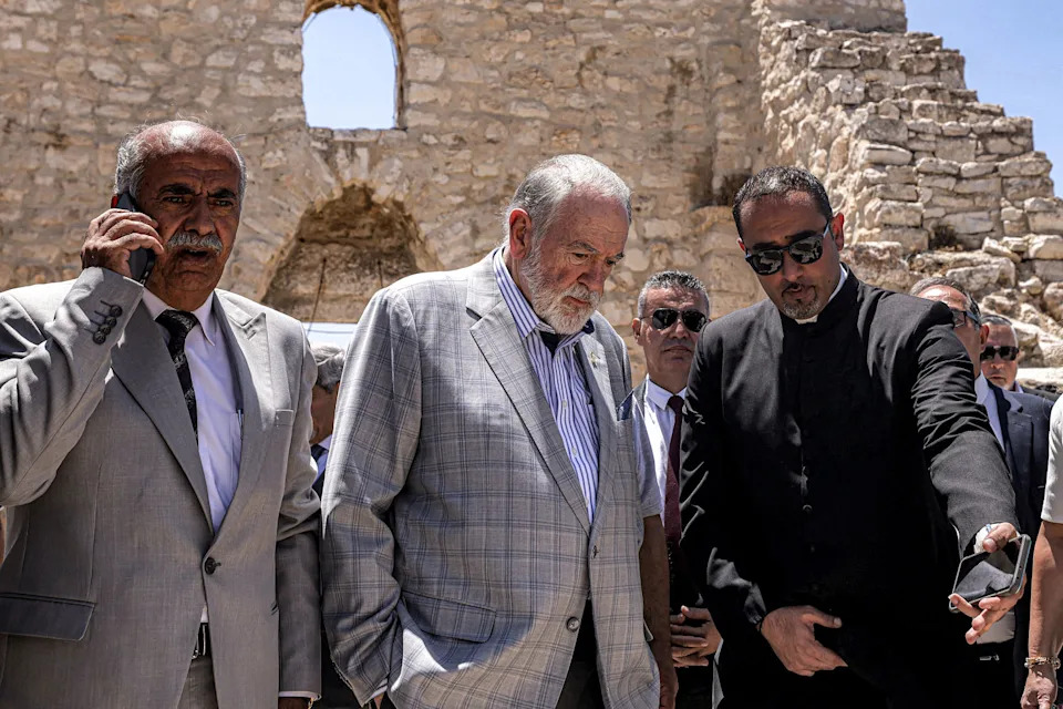Image: U.S. ambassador to Israel Mike Huckabee  (Jaafar Ashtiyeh / AFP - Getty Images)