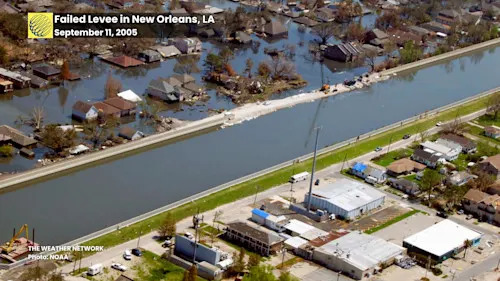 Hurricane Katrina Failed Levee 2005