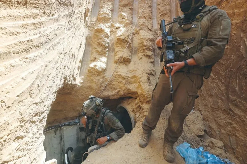 IDF reveals Hamas tunnel sleeping quarters