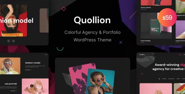 Quollion - Colorful Agency & Portfolio WordPress Theme v1.0.4